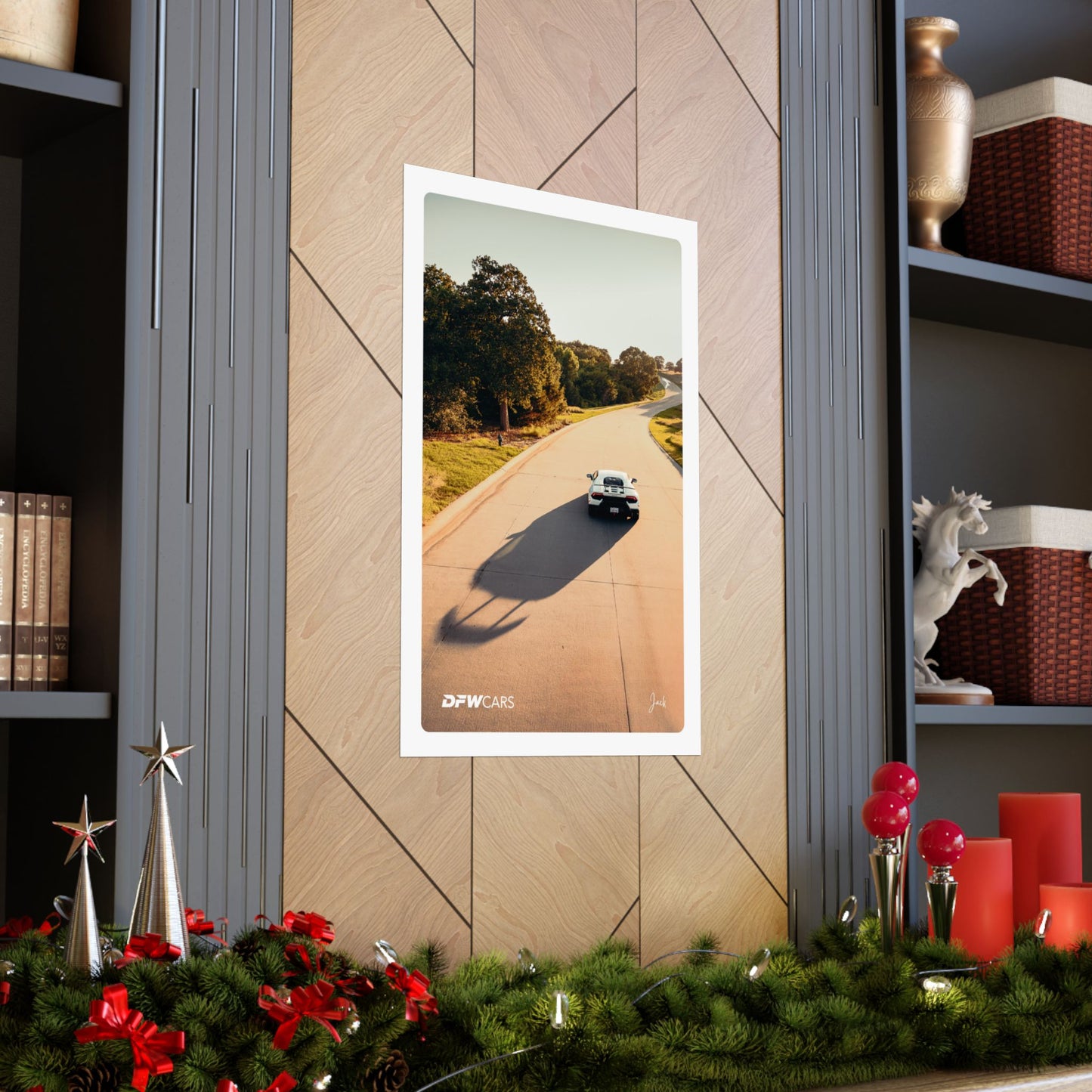 Lamborghini Huracan Sunrise Drive Poster