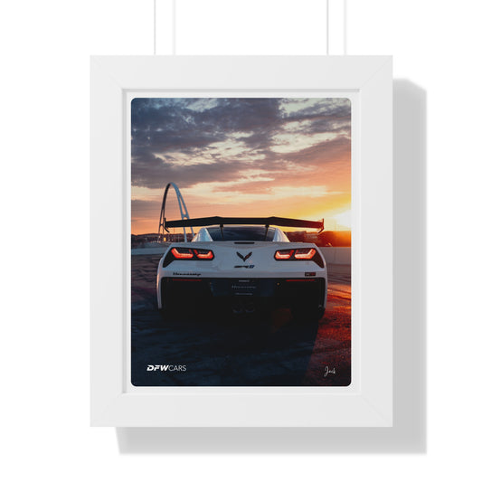 Hennessy C7 ZR1 Framed Poster