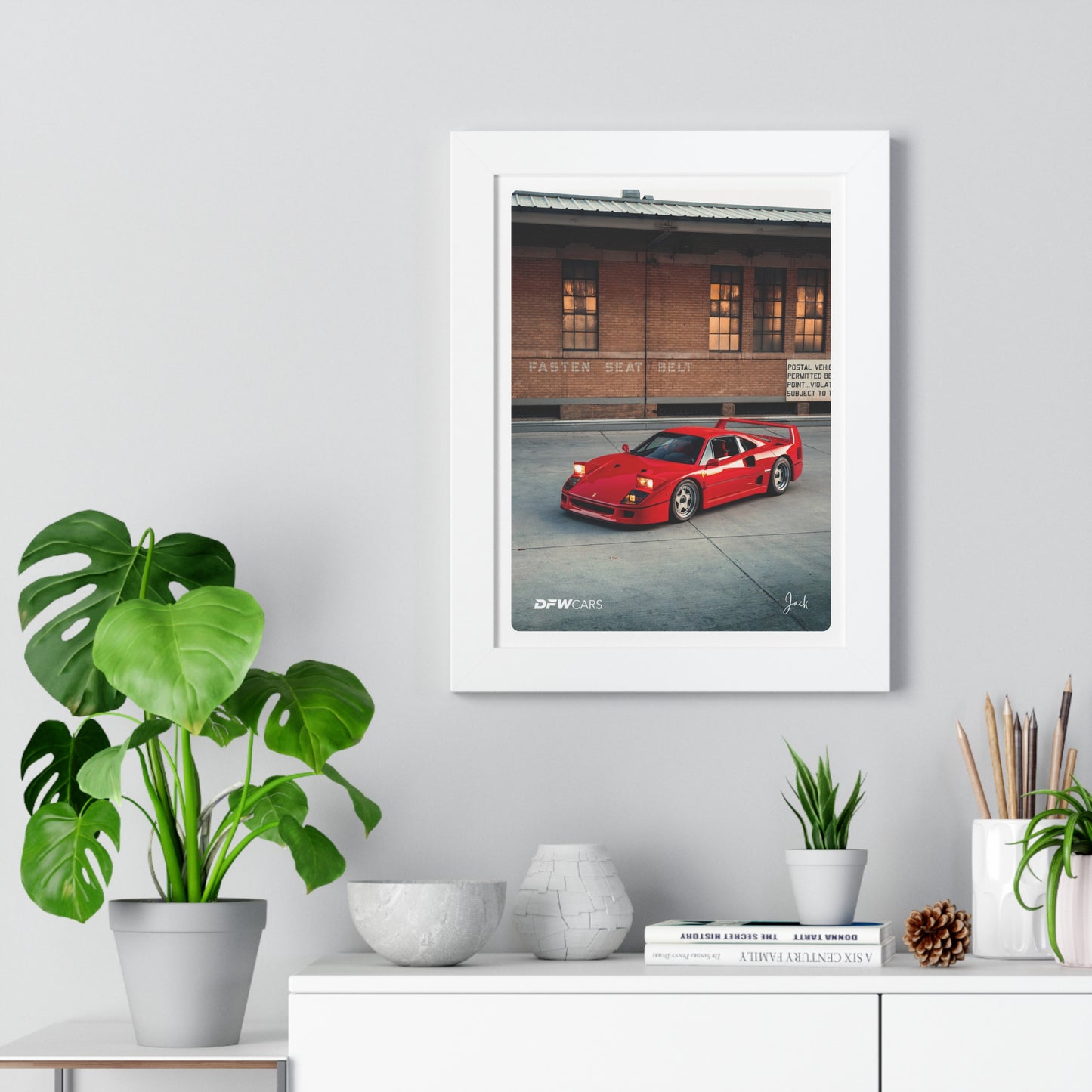 Ferrari F40 Framed Poster