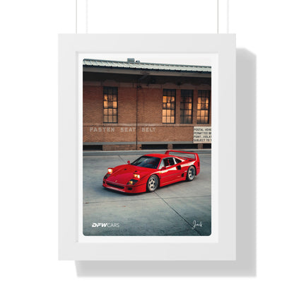 Ferrari F40 Framed Poster