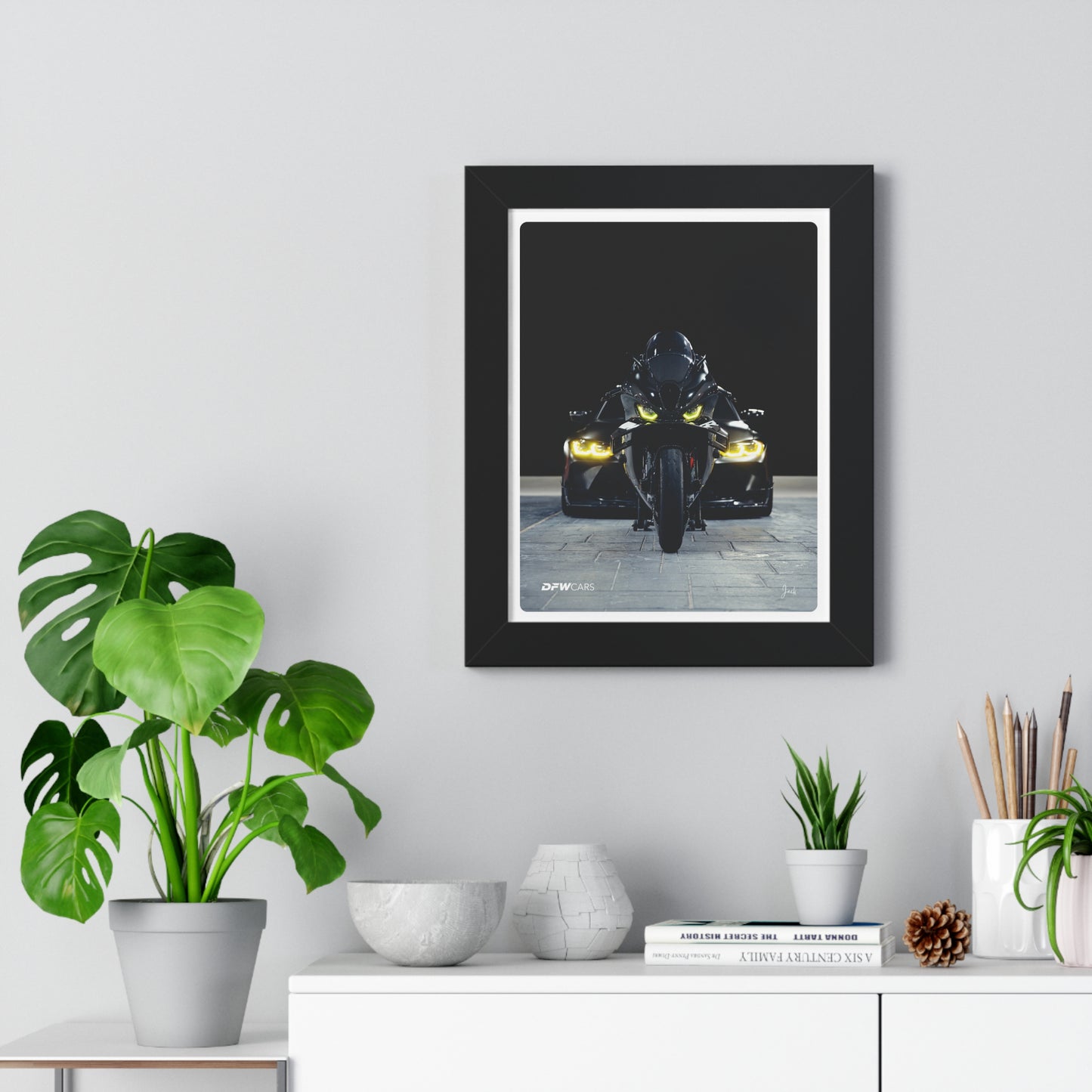 BMW M1000RR x G80 M3 Framed Poster