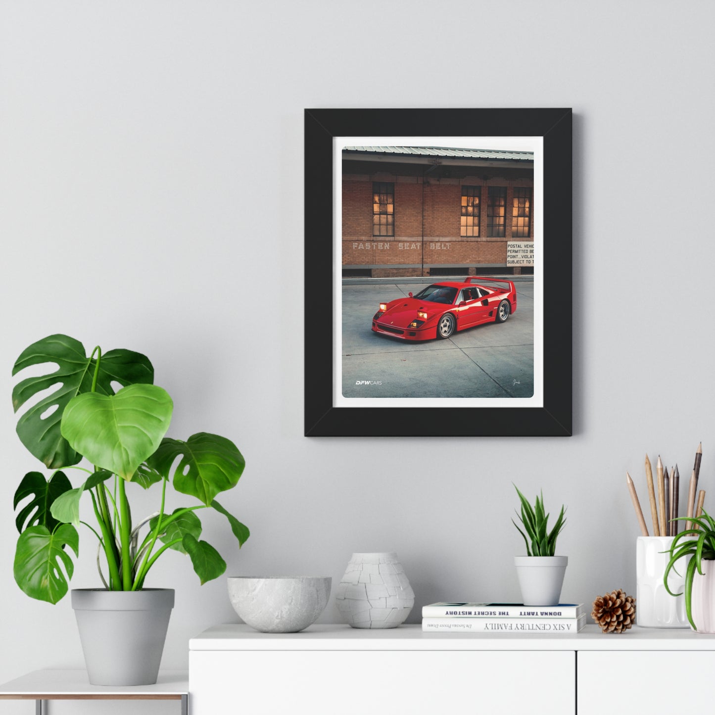 Ferrari F40 Framed Poster