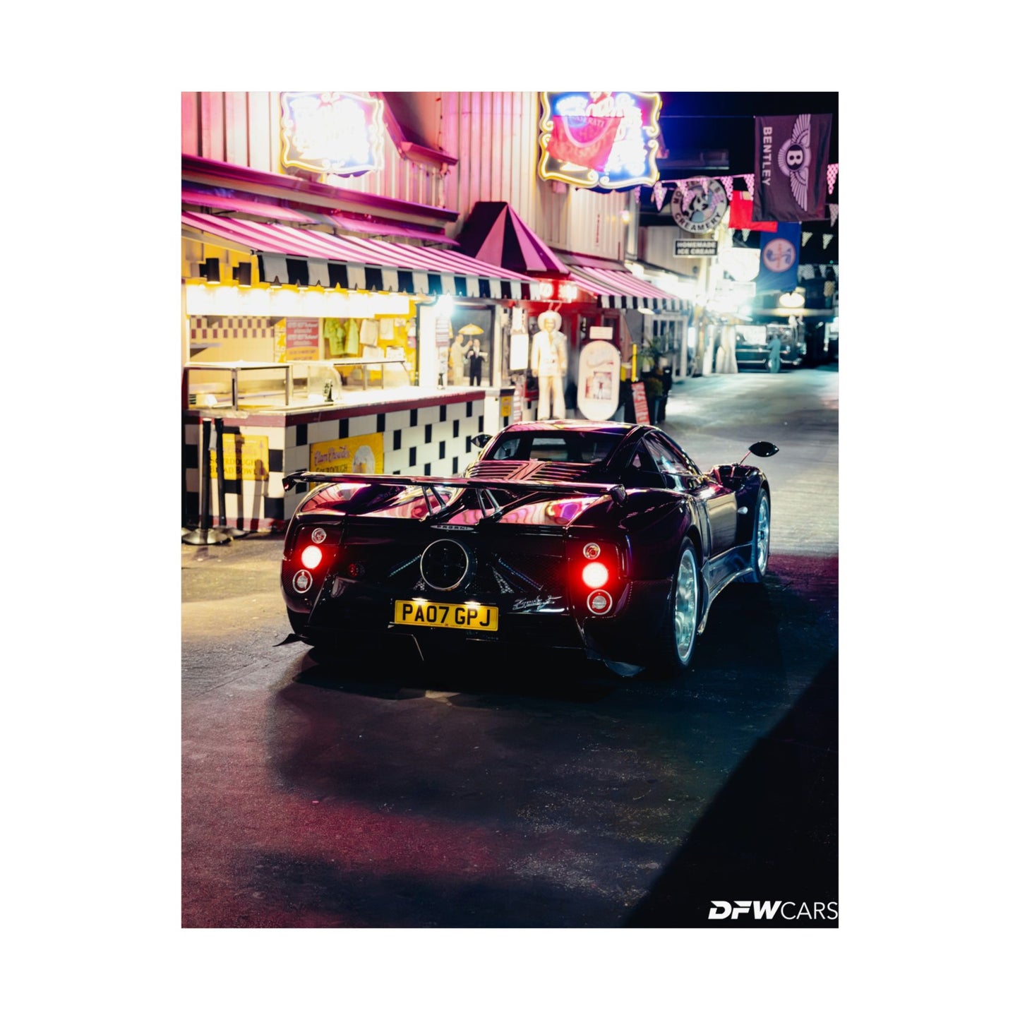 Pagani Zonda F Car Week Poster
