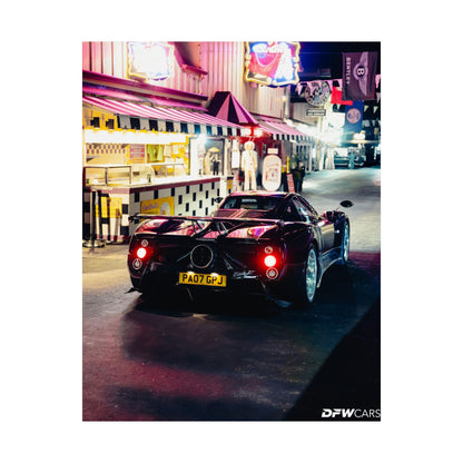 Pagani Zonda F Car Week Poster