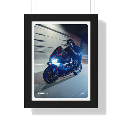 BMW M1000RR Framed Poster