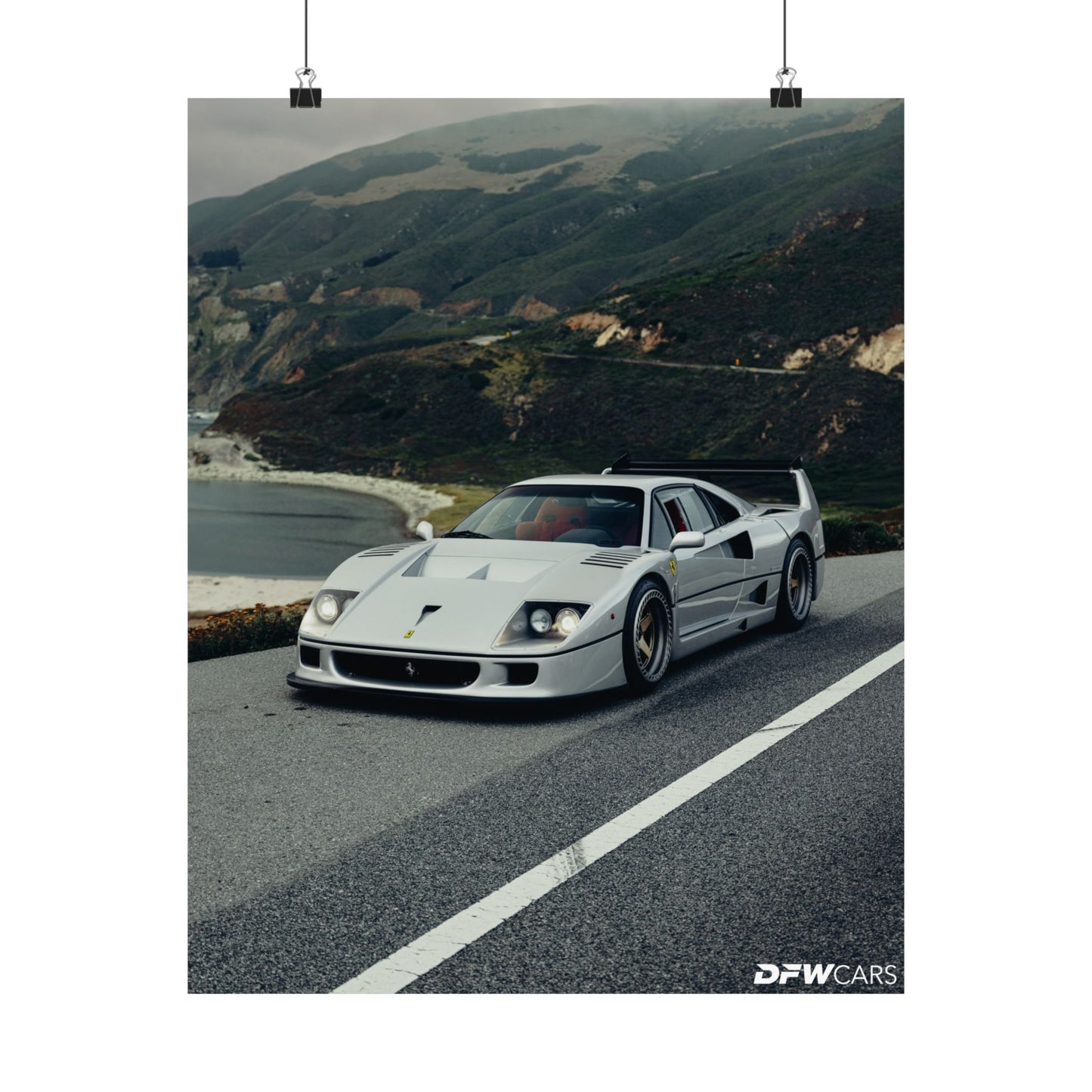 Ferrari F40 Car Week Poster