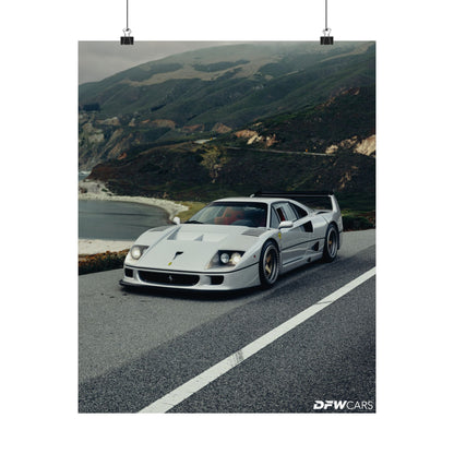 Ferrari F40 Car Week Poster