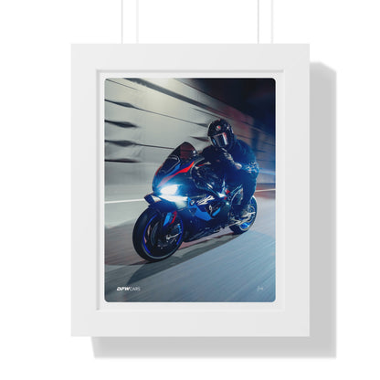 BMW M1000RR Framed Poster