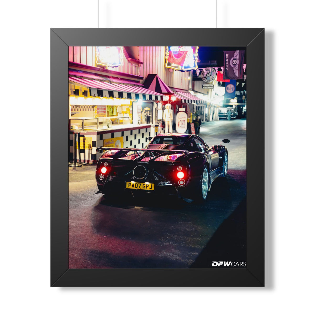 Pagani Zonda F Car Week - Framed