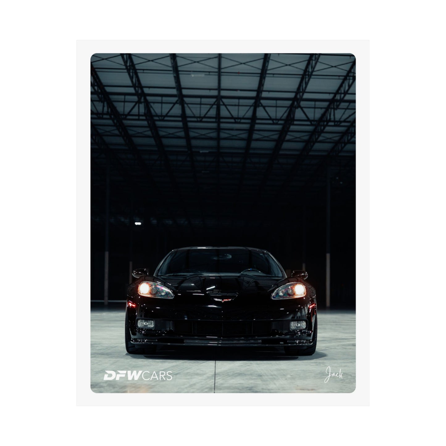 C6 Corvette Black ZR1 Poster