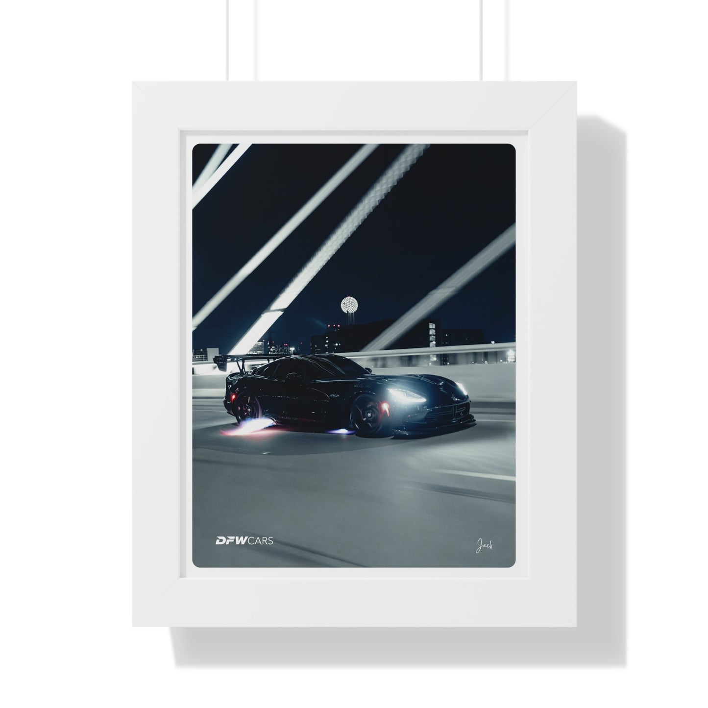 Quiet Racing's Calvo Viper Framed Poster