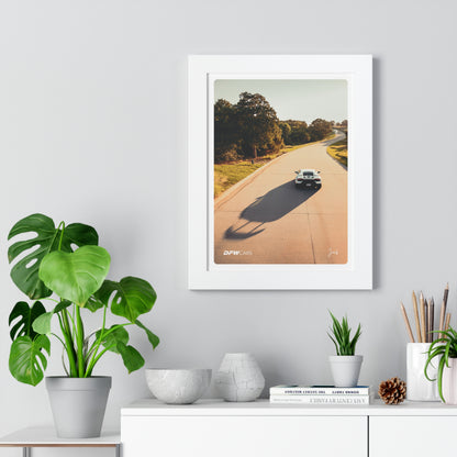 Lamborghini Huracan Sunrise Drive Framed Poster