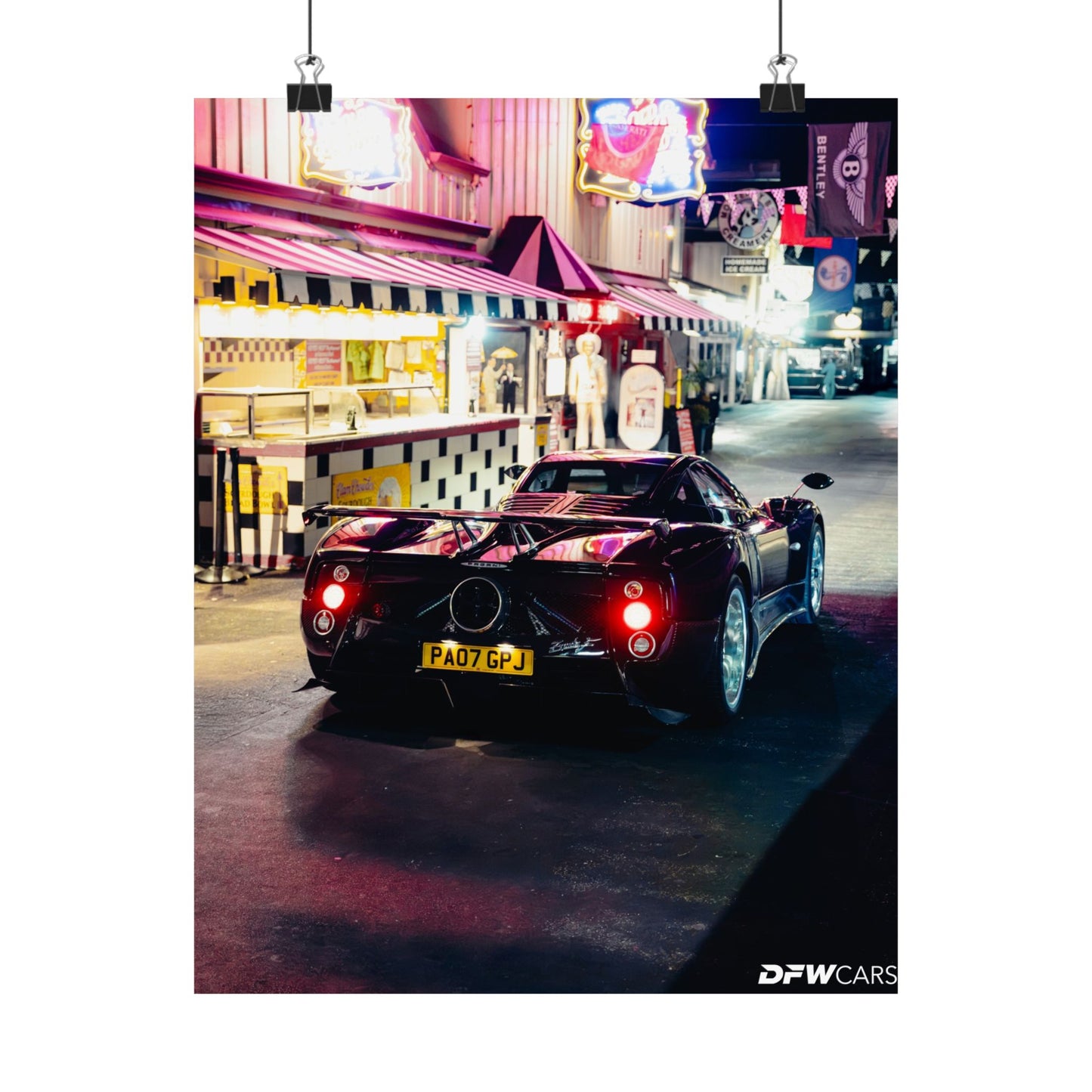 Pagani Zonda F Car Week Poster