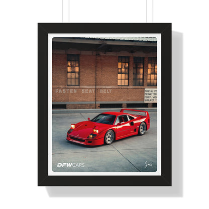Ferrari F40 Framed Poster