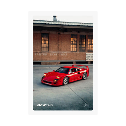 Ferrari F40 Poster