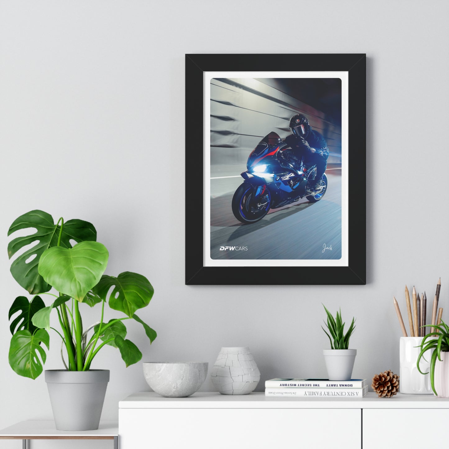 BMW M1000RR Framed Poster