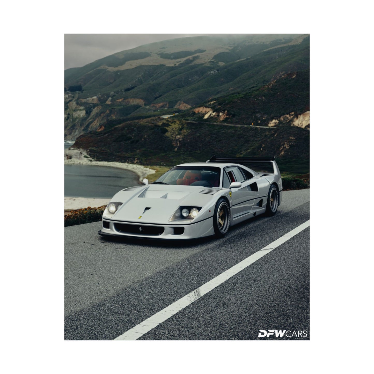 Ferrari F40 Car Week Poster