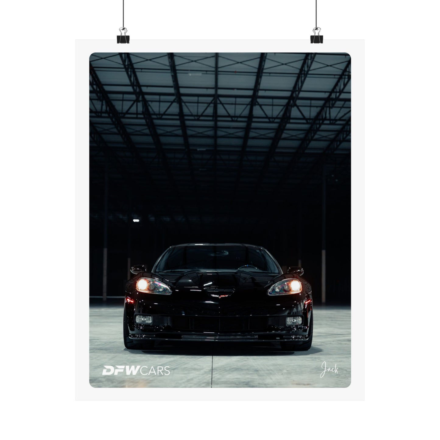 C6 Corvette Black ZR1 Poster