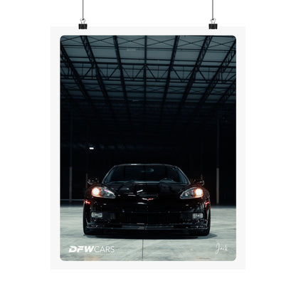 C6 Corvette Black ZR1 Poster