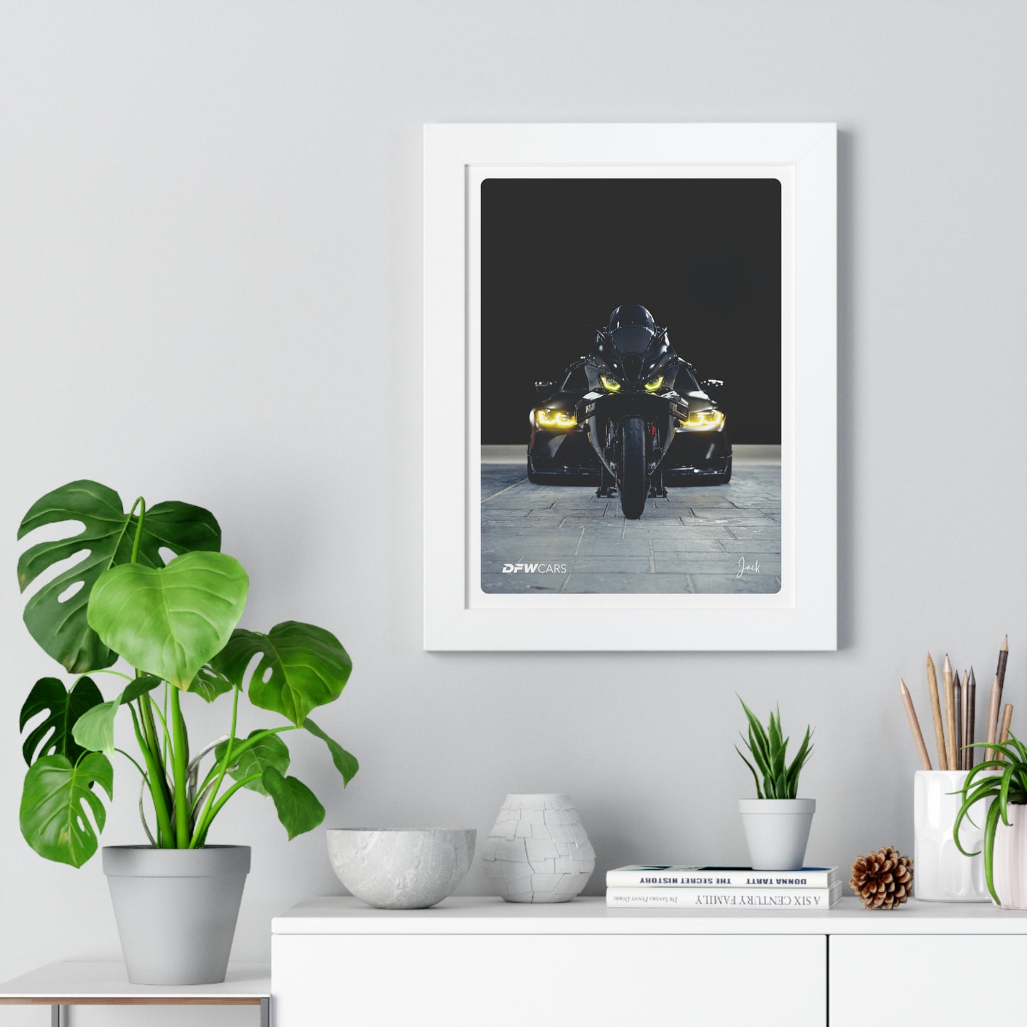 BMW M1000RR x G80 M3 Framed Poster
