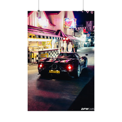 Pagani Zonda F Car Week Poster