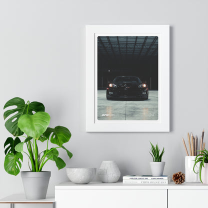 C6 Corvette ZR1 Black Framed Poster