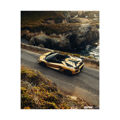 Lamborghini SVJ Roadster Car Week Poster