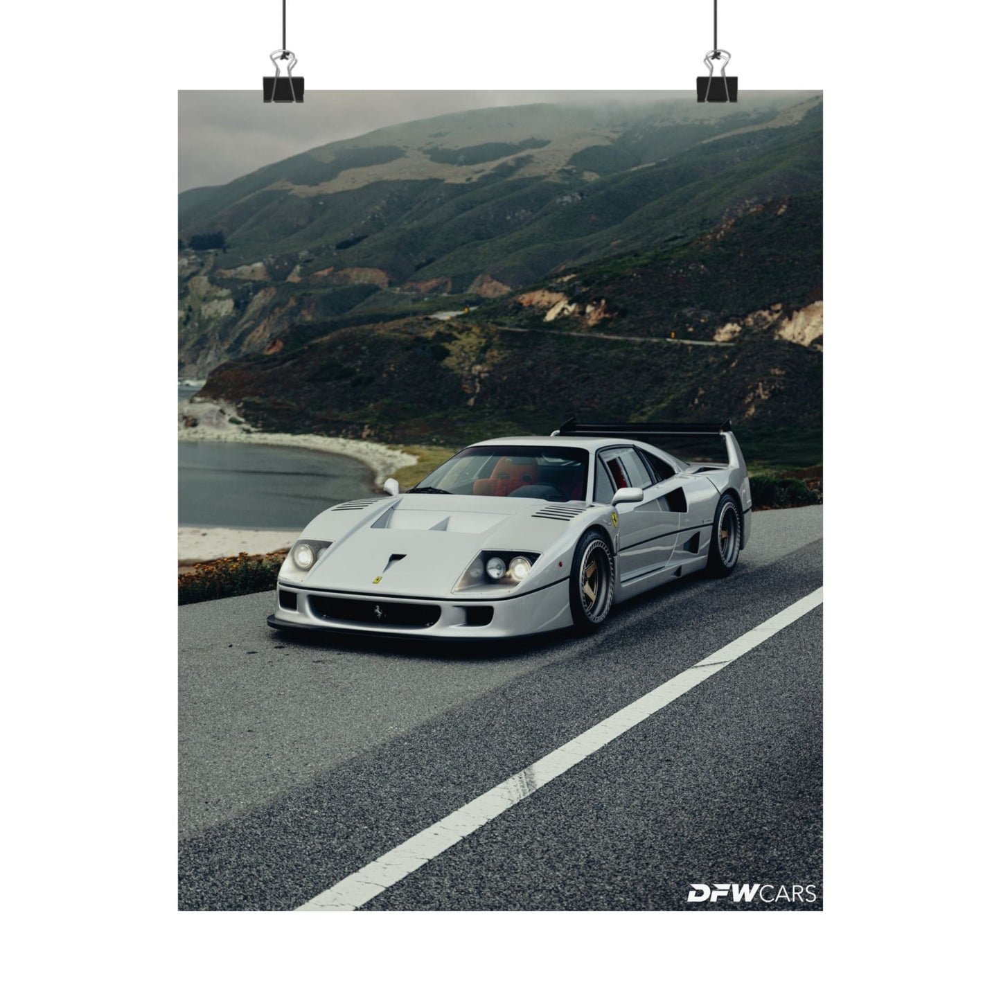 Ferrari F40 Car Week Poster