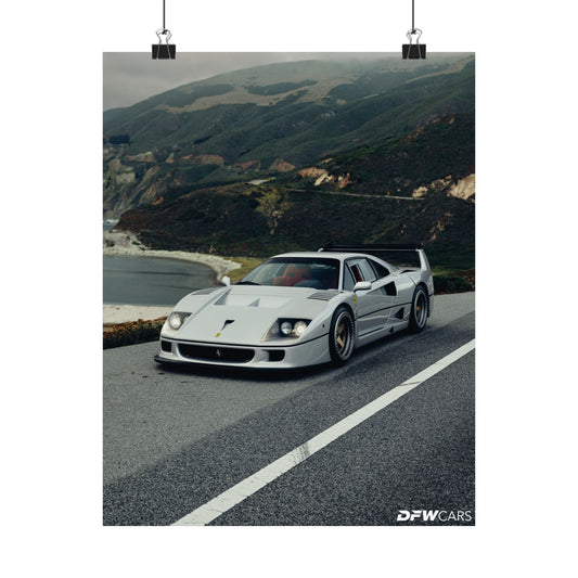 Ferrari F40 Car Week Poster