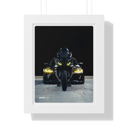 BMW M1000RR x G80 M3 Framed Poster