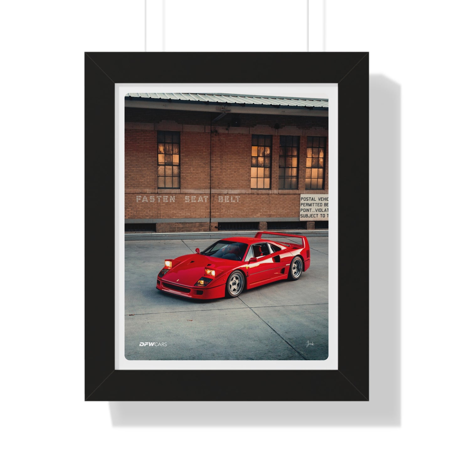 Ferrari F40 Framed Poster