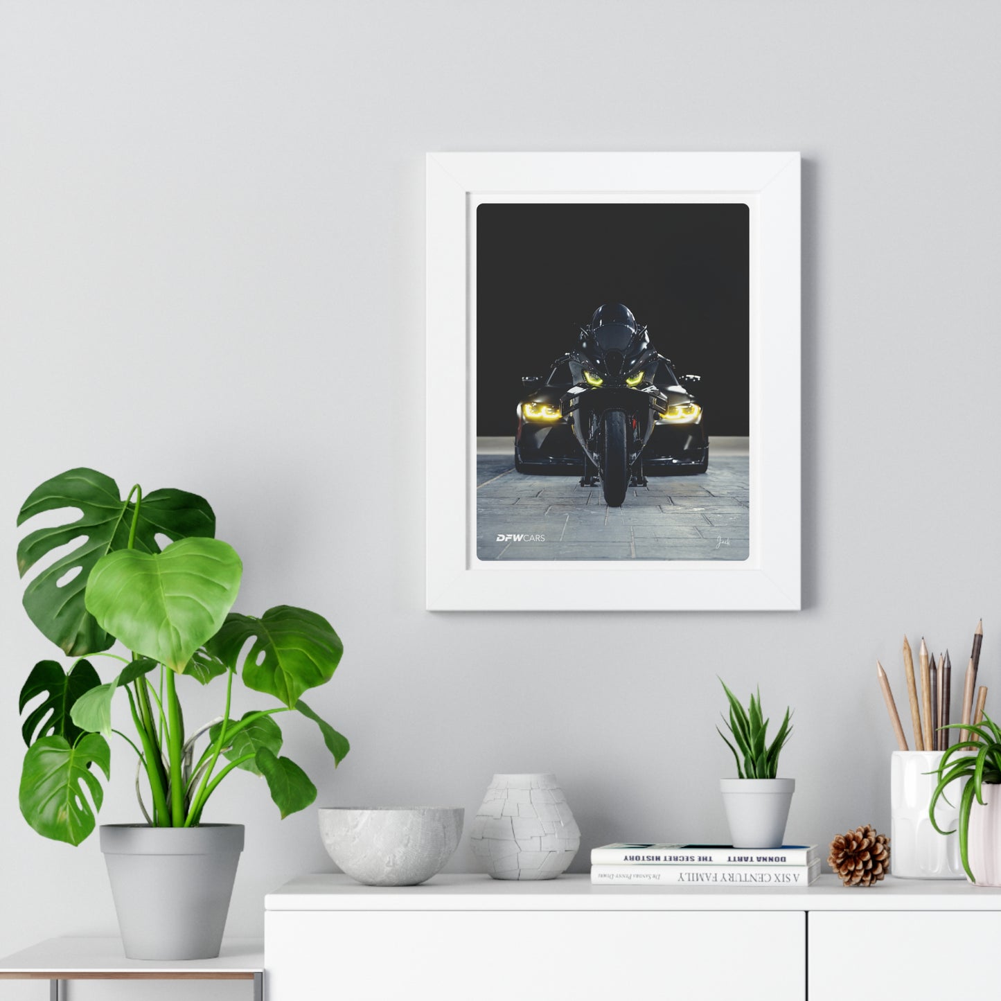 BMW M1000RR x G80 M3 Framed Poster
