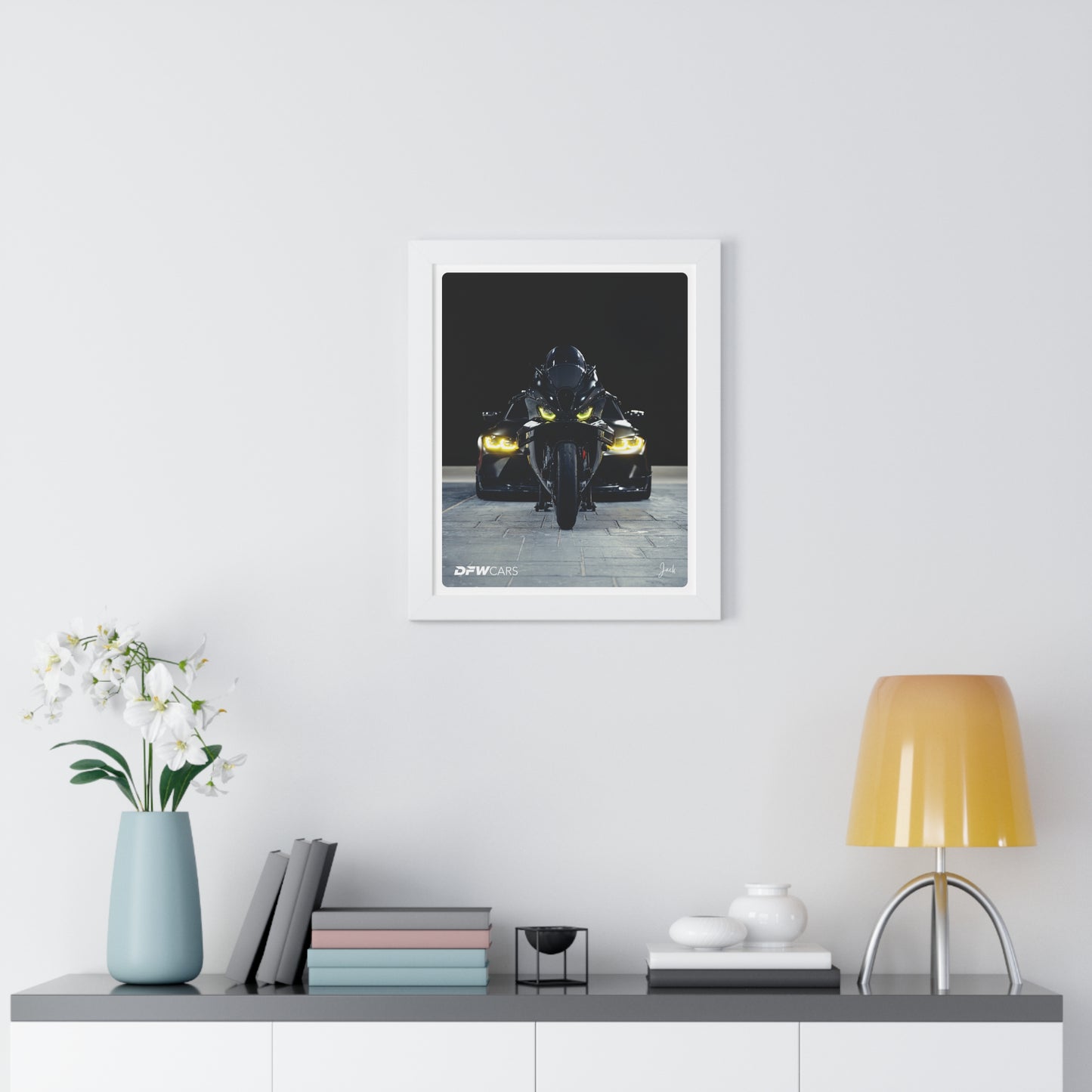 BMW M1000RR x G80 M3 Framed Poster