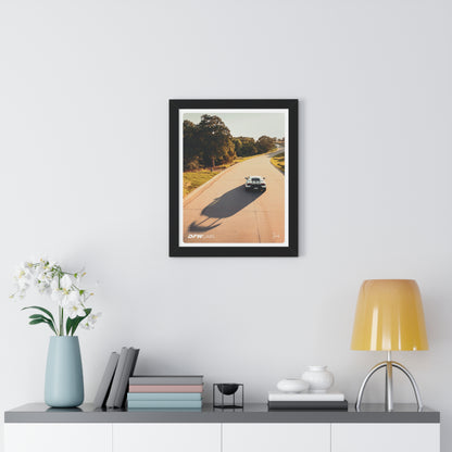 Lamborghini Huracan Sunrise Drive Framed Poster