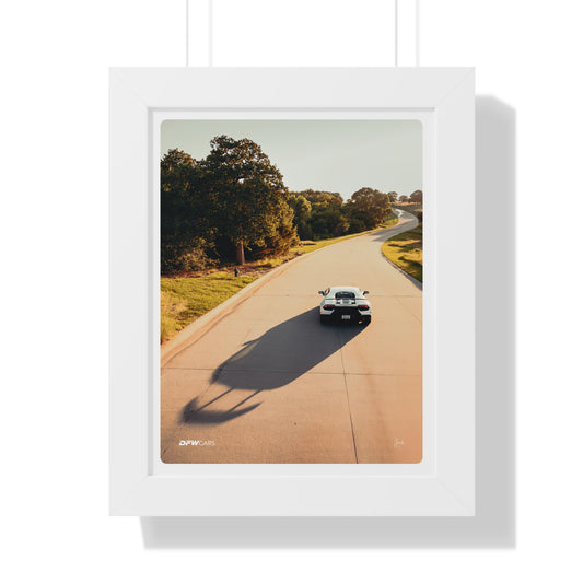 Lamborghini Huracan Sunrise Drive Framed Poster