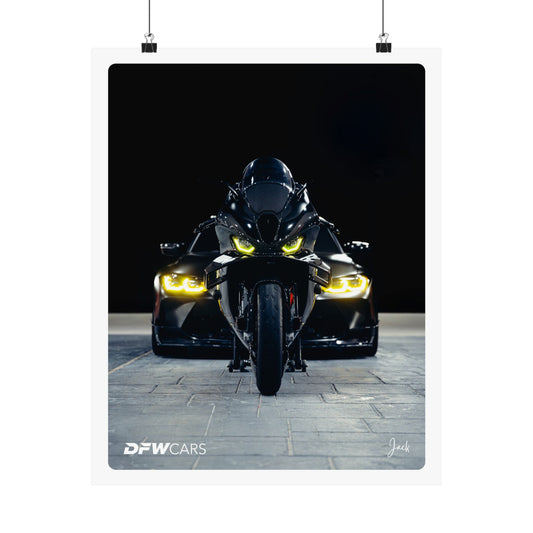 BMW M1000RR x G80 M3 Poster