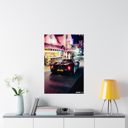 Pagani Zonda F Car Week Poster