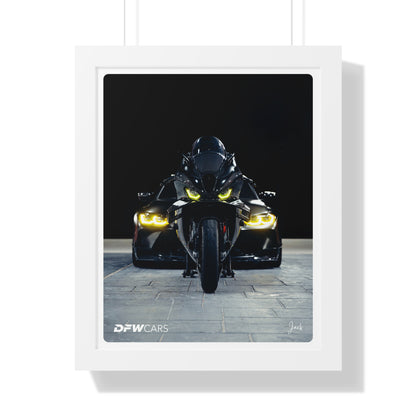 BMW M1000RR x G80 M3 Framed Poster