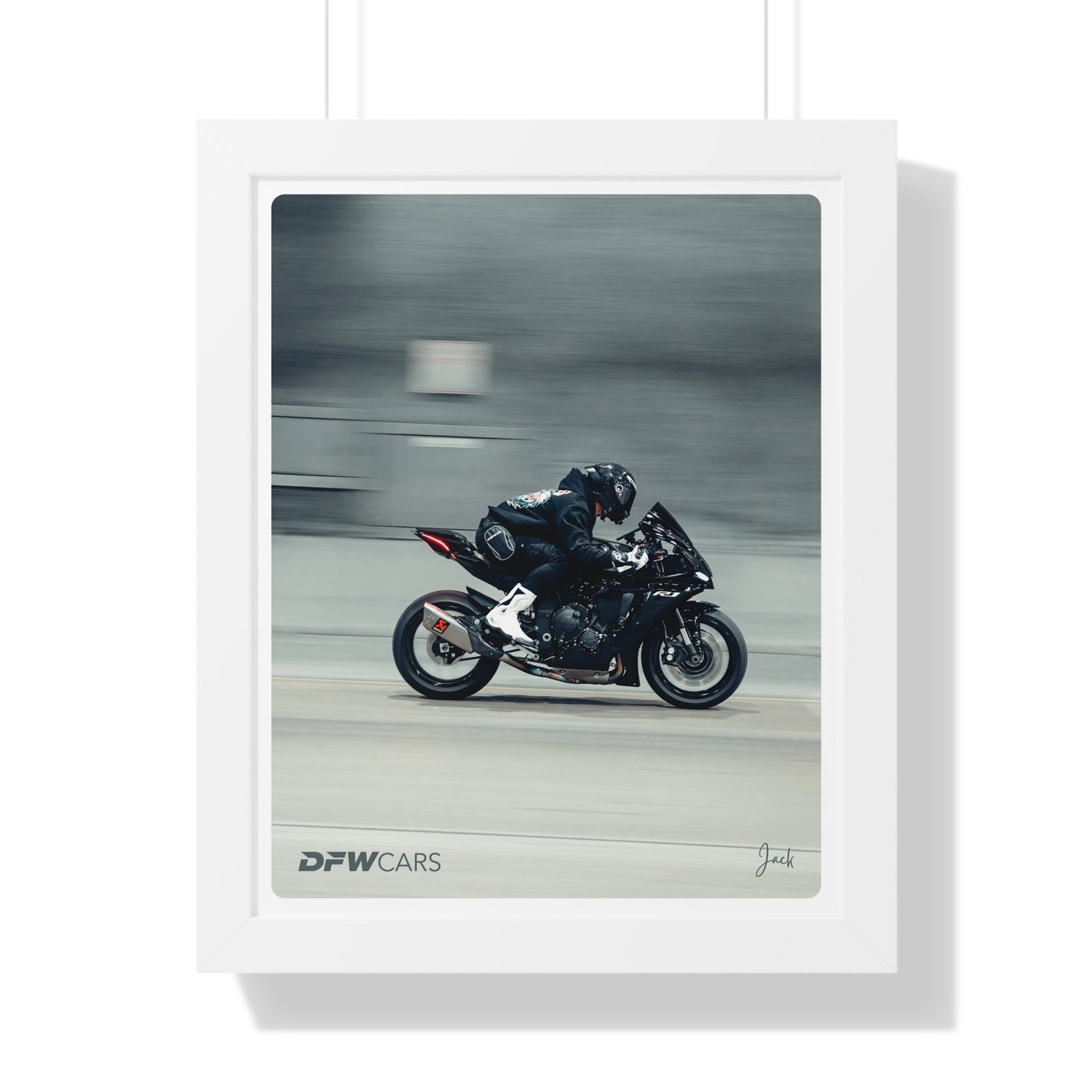 Yamaha R1 Framed Poster