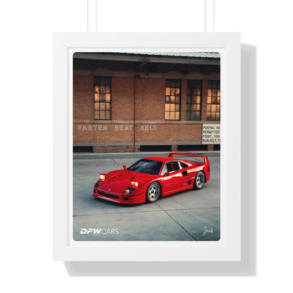 Ferrari F40 Framed Poster