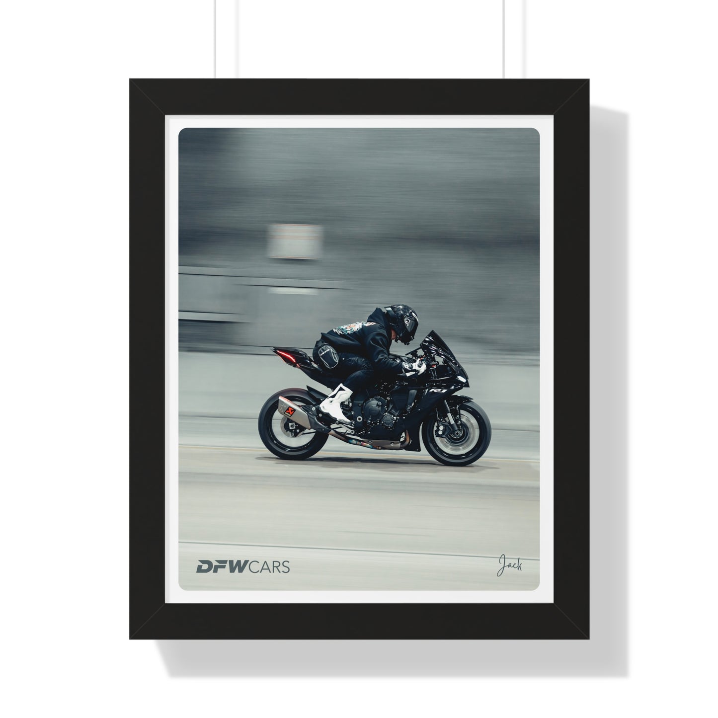 Yamaha R1 Framed Poster