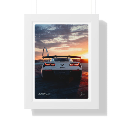 Hennessy C7 ZR1 Framed Poster