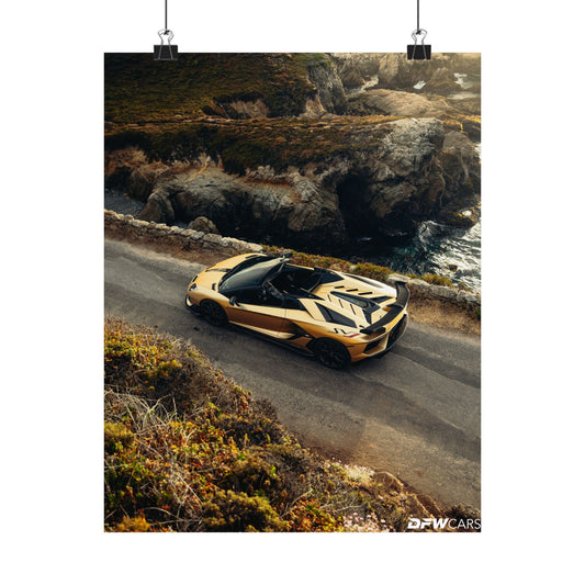 Lamborghini SVJ Roadster Car Week Poster