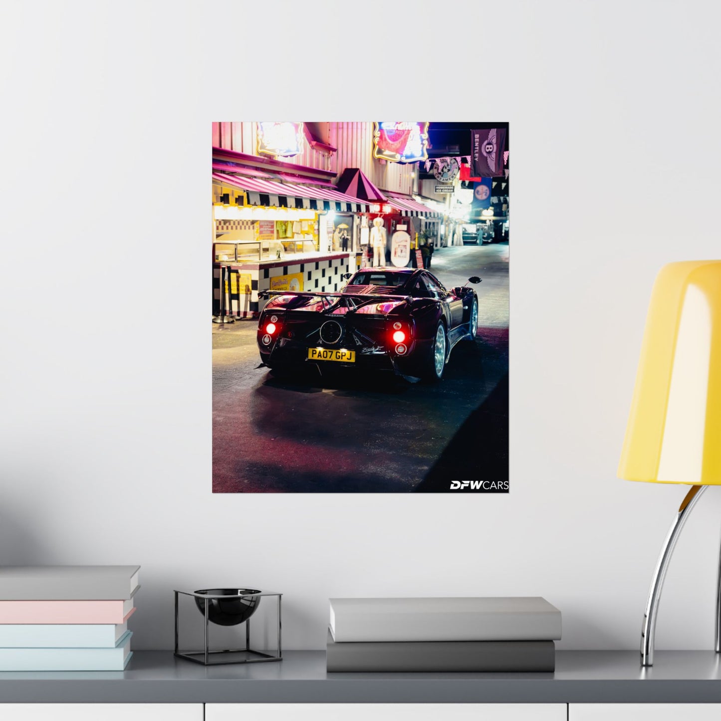Pagani Zonda F Car Week Poster
