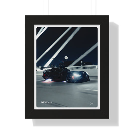 Quiet Racing's Calvo Viper Framed Poster