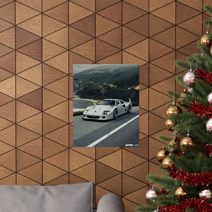 Ferrari F40 Car Week Poster