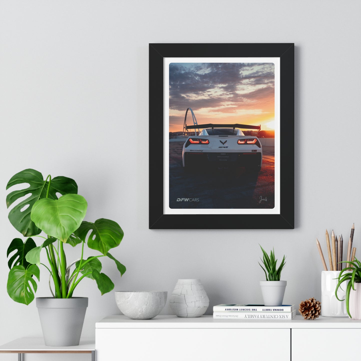 Hennessy C7 ZR1 Framed Poster