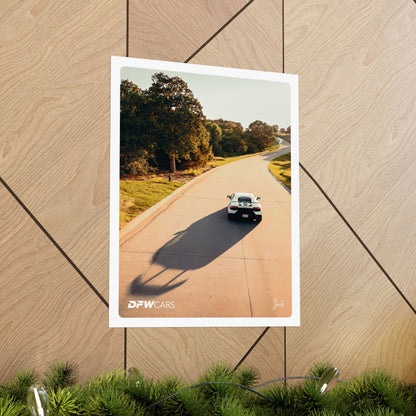Lamborghini Huracan Sunrise Drive Poster