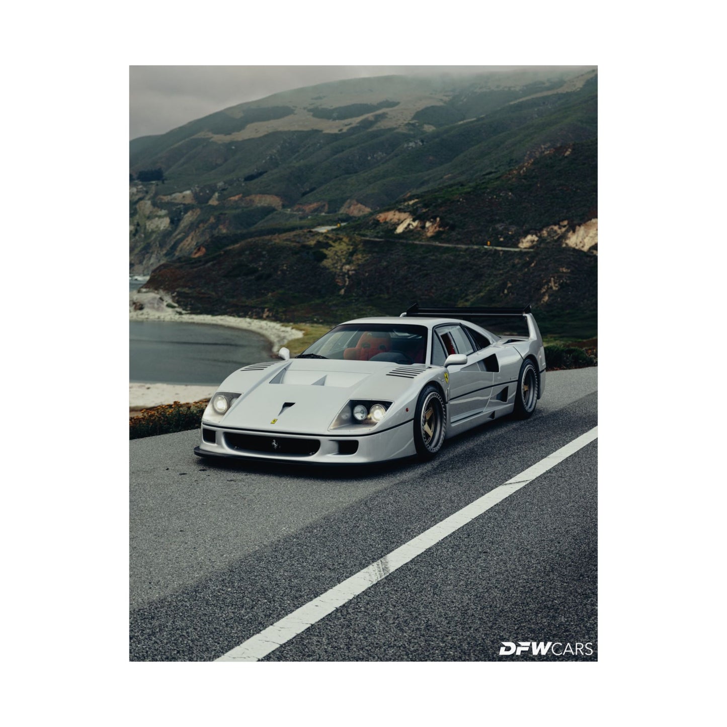 Ferrari F40 Car Week Poster