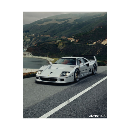 Ferrari F40 Car Week Poster